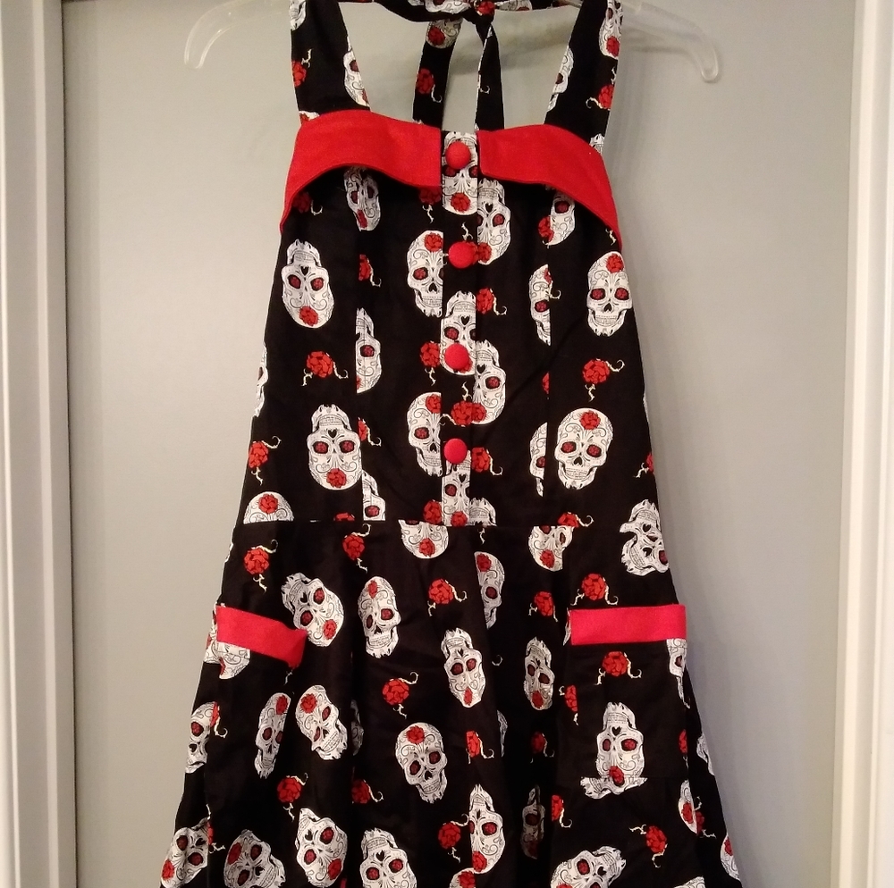 Jawbreaker Skull Roses Day Of The Dead Dress